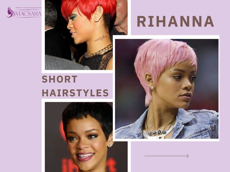 10 Best Rihanna Short Hairstyles From Time To Time