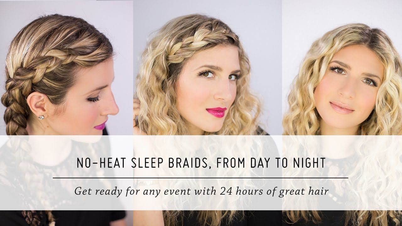 This is one of the simplest ways to get beach waves because you don’t have to consumes much time to get a new look in the morning. Moreover, this method doesn’t do harm for hair because we don’t need the heat to curl hair. In the evening, after washing hair, you can blow-drying until it's about 90 percent dry. However, if you're prone to frizz and flyaways, a hairdryer will help you smooth things out a bit.