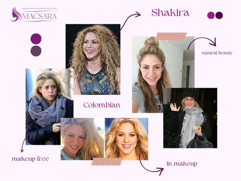 Shakira No Makeup, No Problem!
