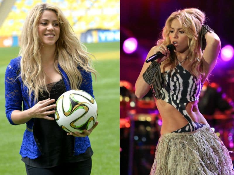 Shakira without makeup at FIFA World Cup