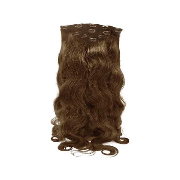 Water Body Wavy Light Brown Clip-In Hair Extensions