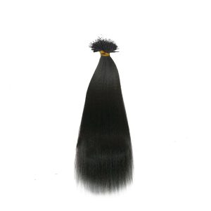 Yaki Straight Black Plastic Nano Ring Hair Extensions