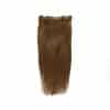 Straight Light Brown Flat Weft Hair Extensions