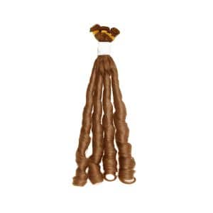 Fumi Curly Light Brown Nano Hand-Tied Weft