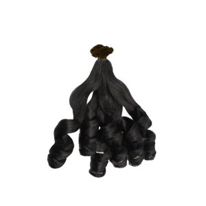 Luxury Bouncy Wavy Black V-Tip 120 Hair Extensions