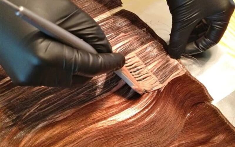 How to dye hair extensions