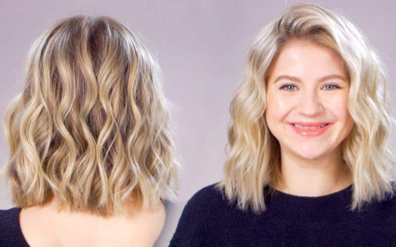 Carefree spirit of summer with effortless short beach waves hairstyle