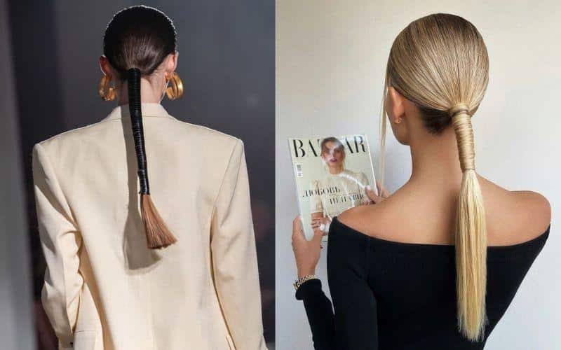 Touch of individuality can help ribbon-wrapped ponytail infusing easily