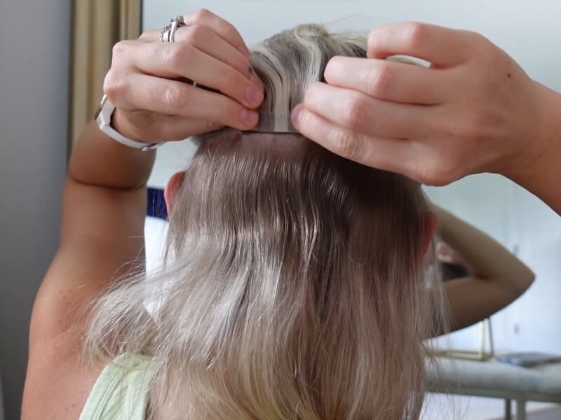 How to apply DIY tape in hair extensions