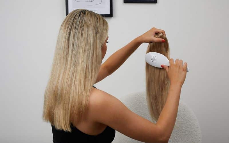 how to care for human hair extensions - brush often