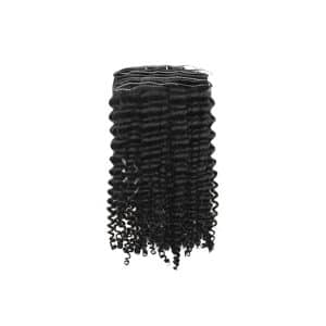 Loose Curly Black Single Layer Silky Flat Weft