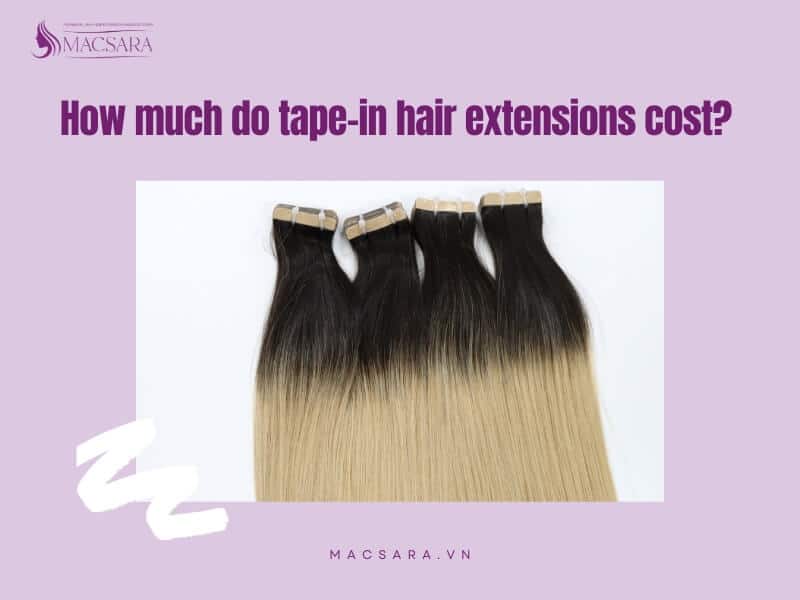 How much do hair extensions tape in cost