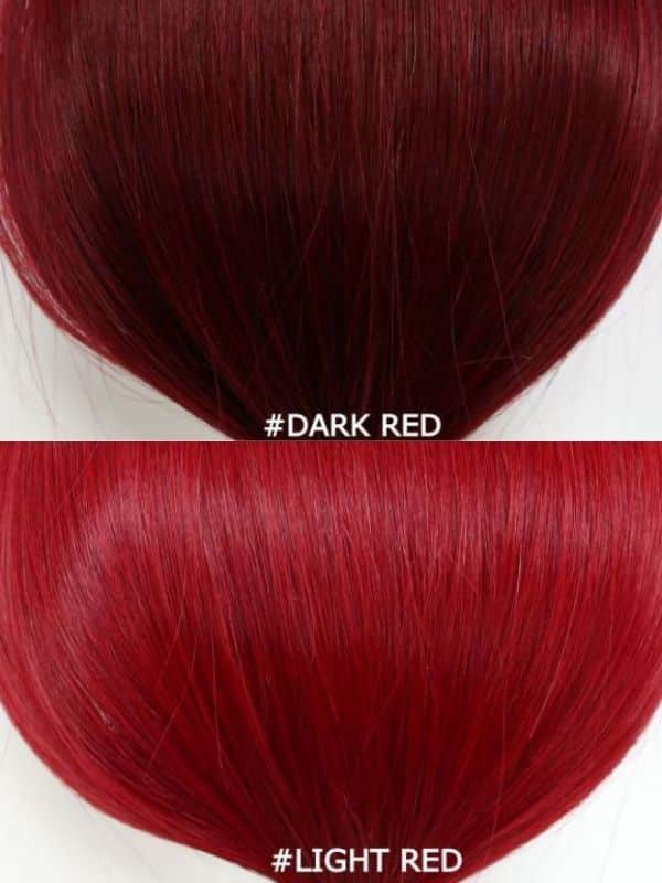 Red hair extensions of Macsarahair