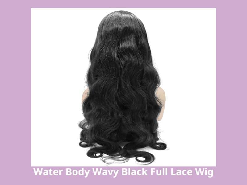 Water Body Wavy Black Full Lace Wig